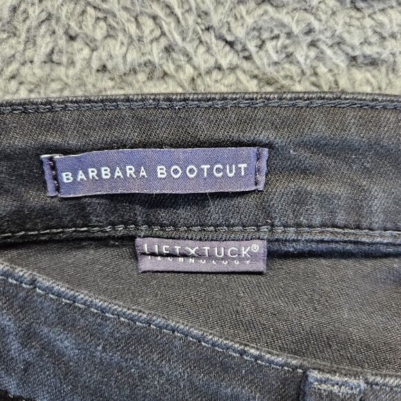 NYDJ Jeans Womens Size 8 Black Denim Barbara‎ Bootcut LiftxTuck Technology - Picture 7 of 11